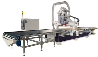 Panel Furniture Nesting CNC Router With Loading & Unloading Table 