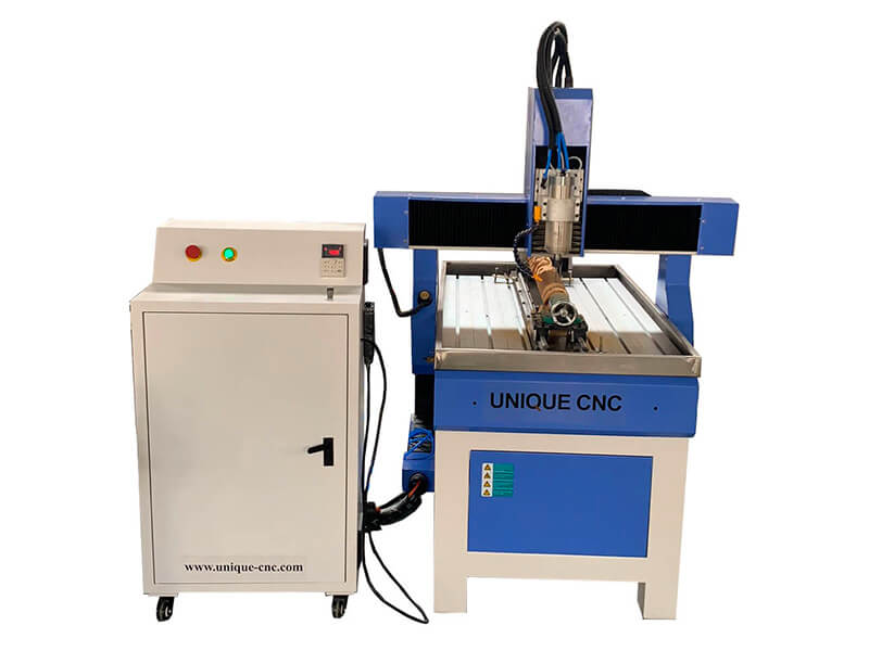 Small 600x900mm CNC Router with 4th rotary for wood, aluminum, sign making
