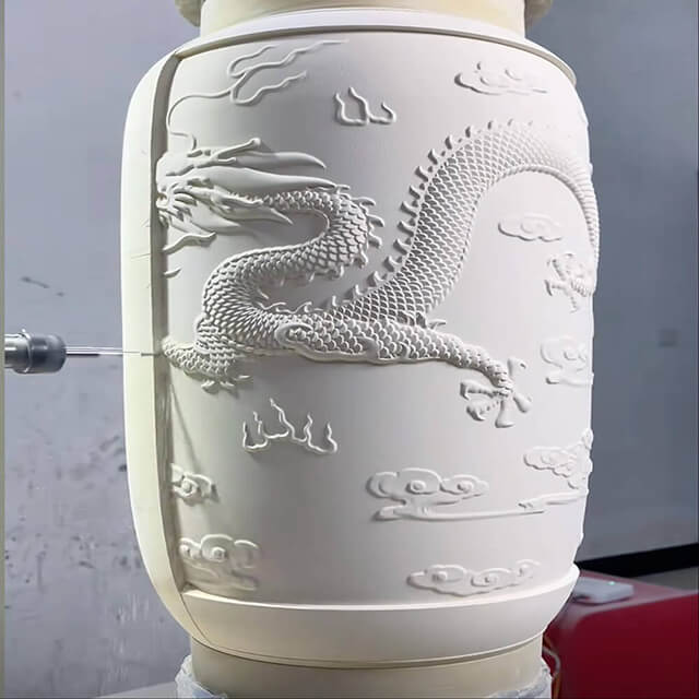 Earthenware Clay Terracotta Pot Ceramic Porcelain 3D Engraving Carving Machine CNC Router