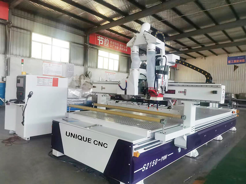 Solid Furniture CNC Nesting Router With ATC And Aluminum Plate Vacuum Table