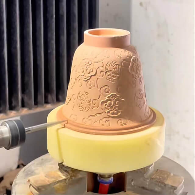 Earthenware Clay Terracotta Pot Ceramic Porcelain 3D Engraving Carving Machine CNC Router