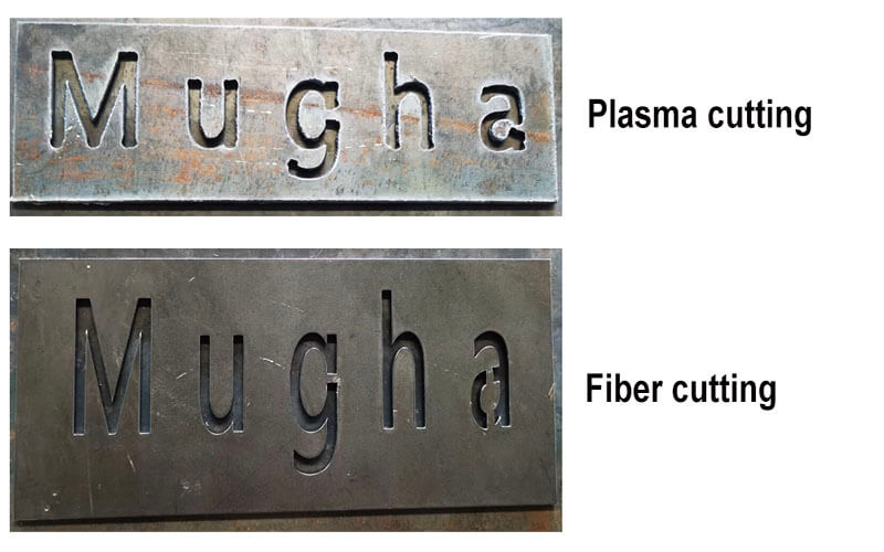 fiber and plasma cutting samples